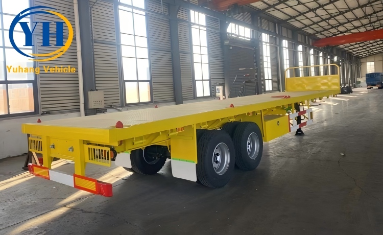 Yh 2 axle flat deck trailer 3 100015