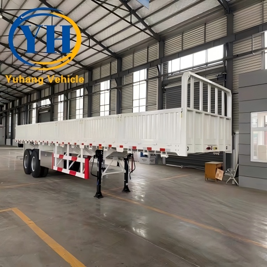Yh 2 axle sidewall semi trailer 1 100124