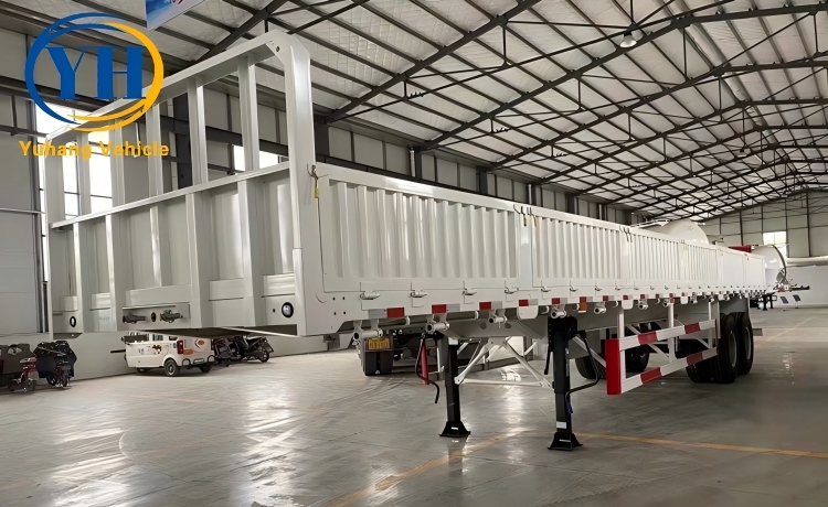 Yh 2 axle sidewall semi trailer 2 100125