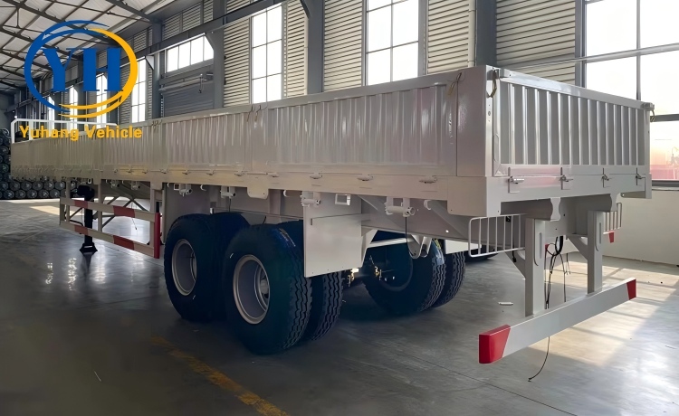Yh 2 axle sidewall semi trailer 4 100127