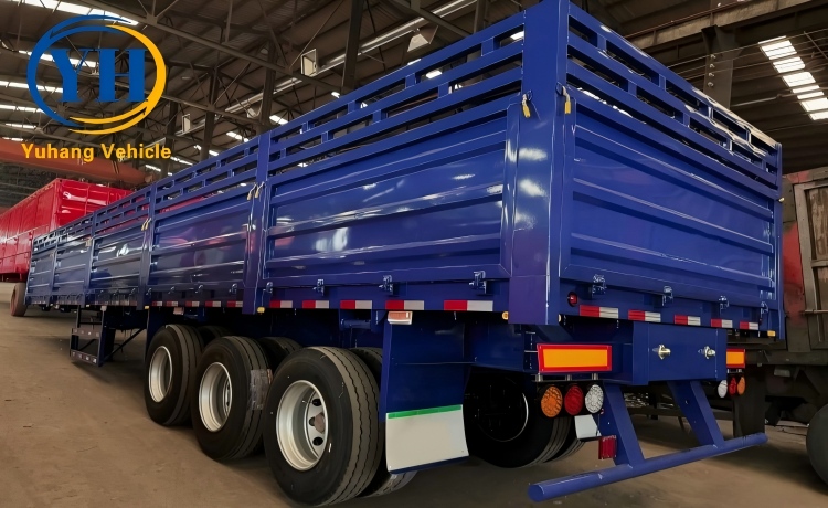 Yh 3 axle fence truck trailer 4 100152