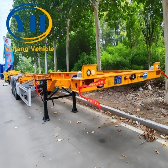 Yh 3 axle gooseneck container trailer 1 100324
