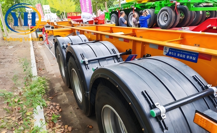 Yh 3 axle gooseneck container trailer 4 100327