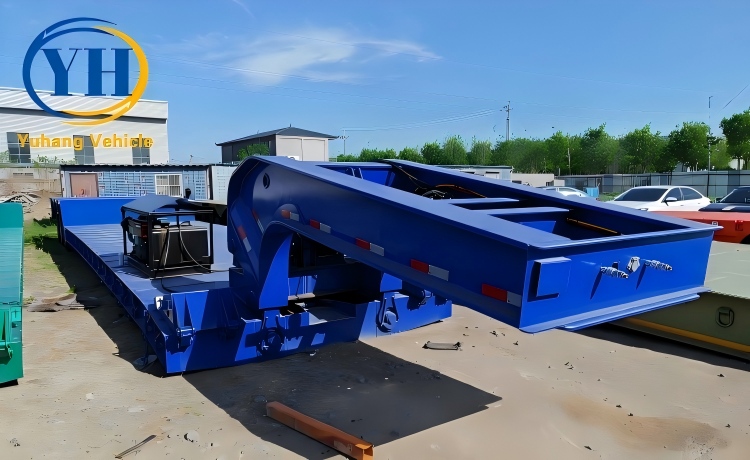 Yh 3 axle semi lowboy trailer 4 100266