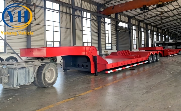 Yh 3 line 6 axle heavy lowbed trailer 2 100104