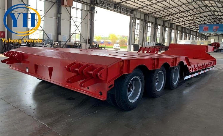 Yh 3 line 6 axle heavy lowbed trailer 4 100106