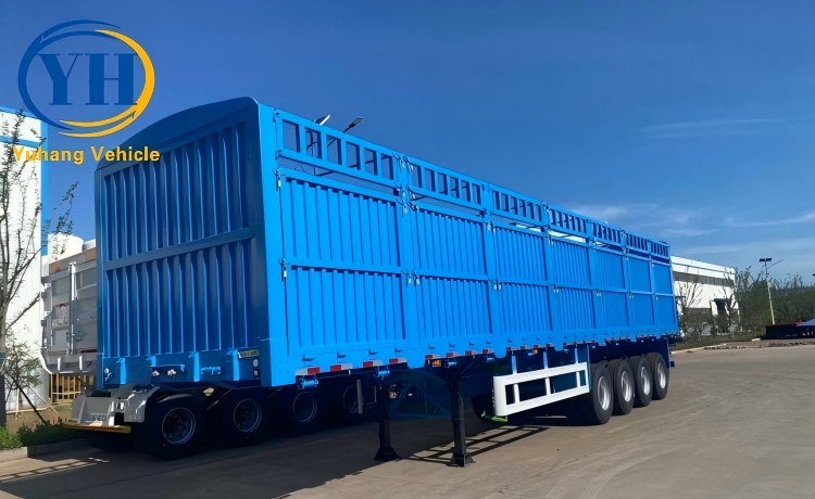 Yh 4 axle fence semi trailer 4 100168