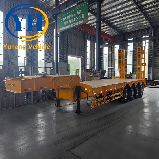 Yh 4 axle low bed semi trailer 1 100099