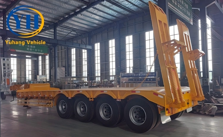 Yh 4 axle low bed semi trailer 2 100100