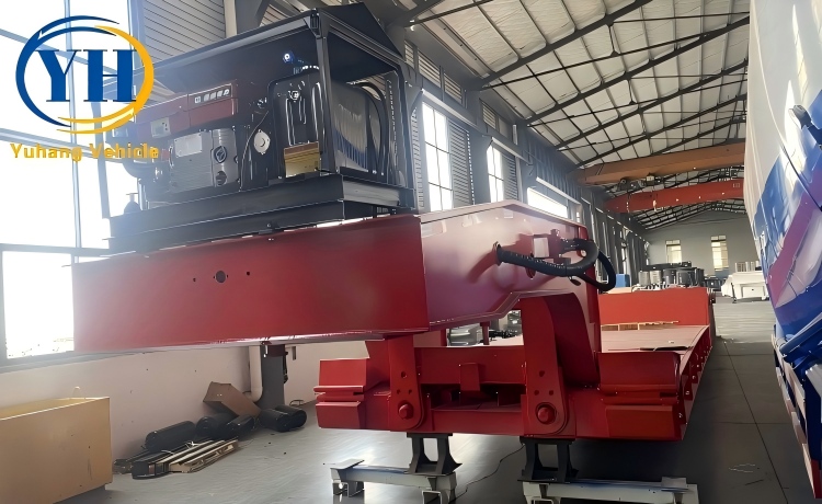 Yh 4 axle lowboy gooseneck trailer 4 100270