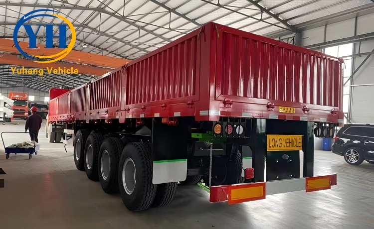 Yh 4 axle sidewall truck trailer 4 100119