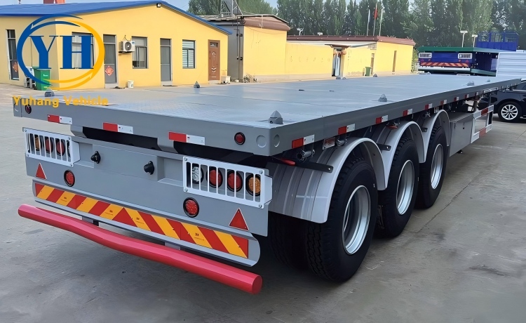 Yh 60 ton flatbed truck trailer 2 100018