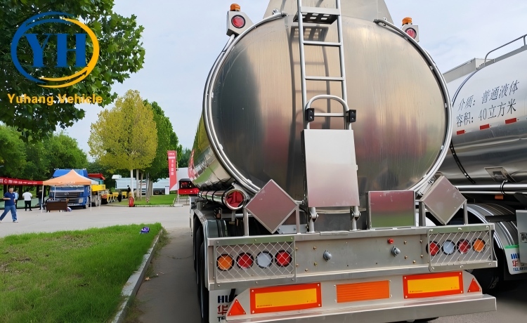 Yh aluminum tanker semi trailer price 3 100060