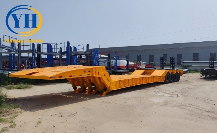 Yh hydraulic 100 ton removable gooseneck trailer price 4 100290