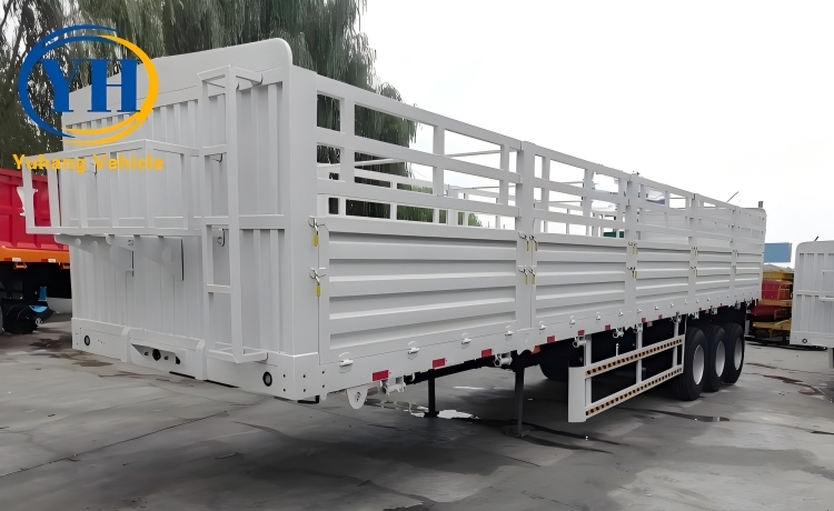 Yh tri axle fence cargo semi trailer 2 100154