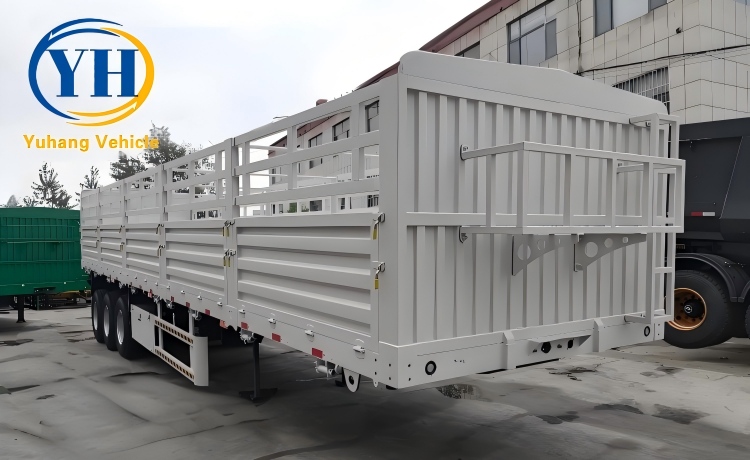 Yh tri axle fence cargo semi trailer 4 100156