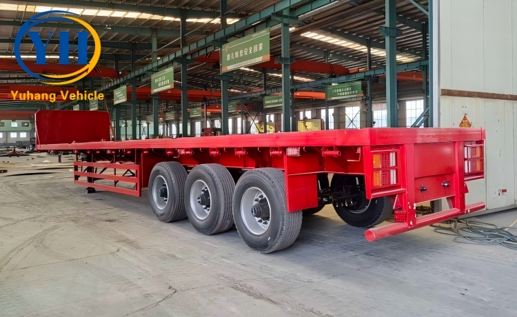 Yh tri axle flatbed trailer for sale 2 100022