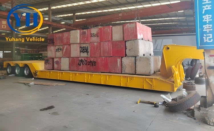 Yh tri axle removable lowboy trailer 3 100281