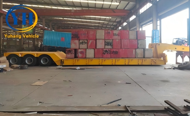 Yh tri axle removable lowboy trailer 4 100282