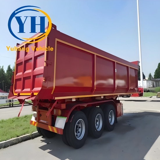 Yh tri axle semi dump trailer 1 100202