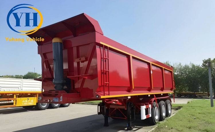 Yh tri axle semi dump trailer 2 100203