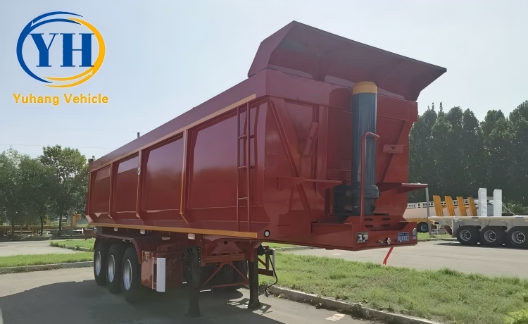 Yh tri axle semi dump trailer 3 100204