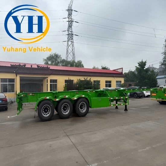 Yh tri axle skeleton semi trailer 1 100312