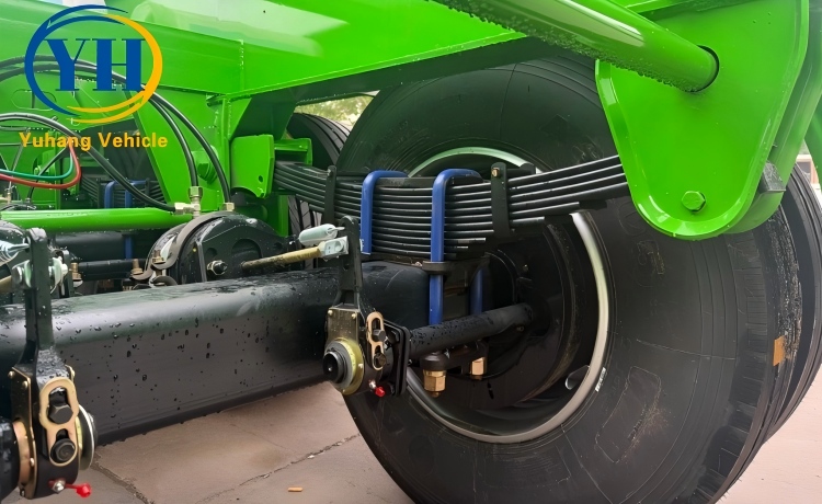 Yh tri axle skeleton semi trailer 3 100314