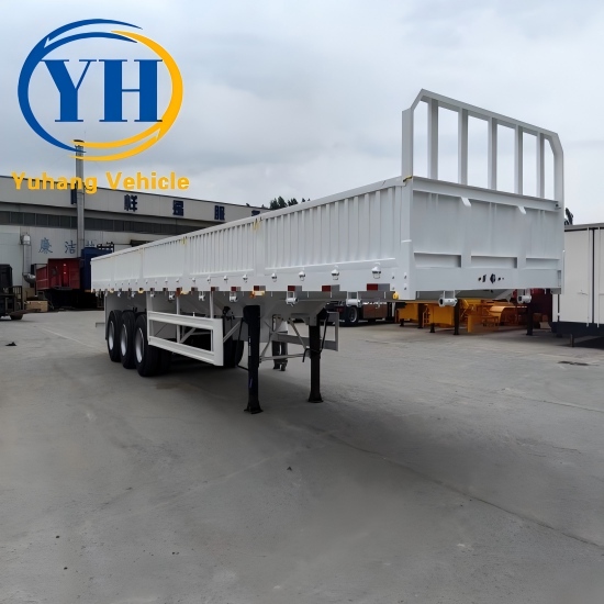 Yh tri axle trailer with drop side 1 100132