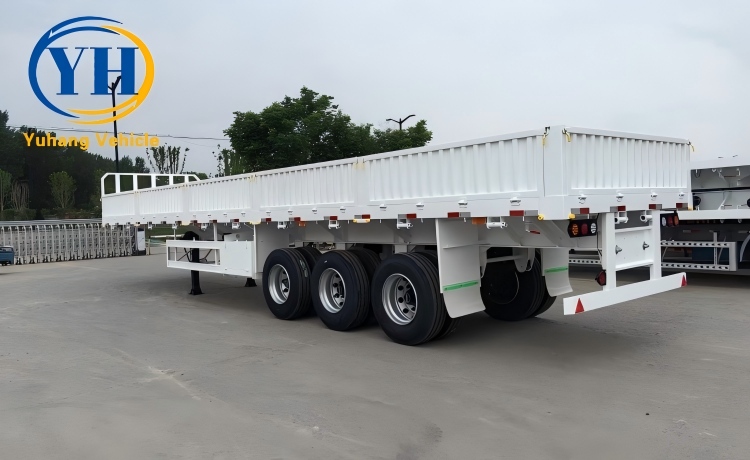Yh tri axle trailer with drop side 2 100133