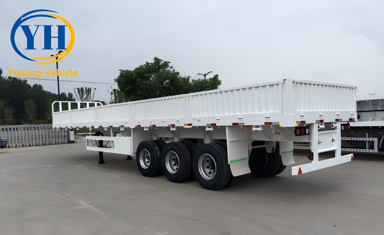 Yh tri axle trailer with drop side 3 100134