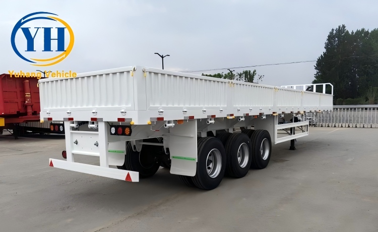 Yh tri axle trailer with drop side 4 100135