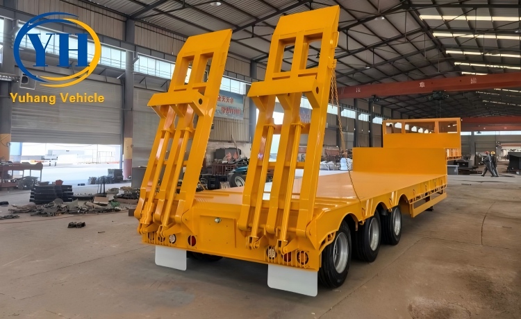 Yh 3 axle lowbed semi trailer 3 100109