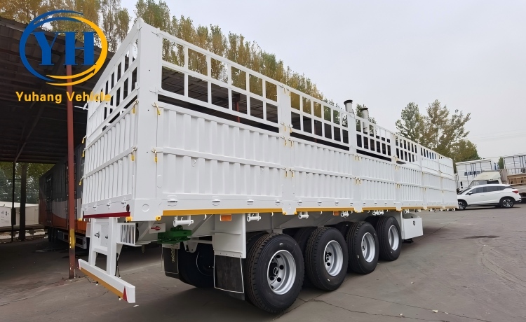 Yh 4 axle 80 ton fence cargo semi trailer 3 100183