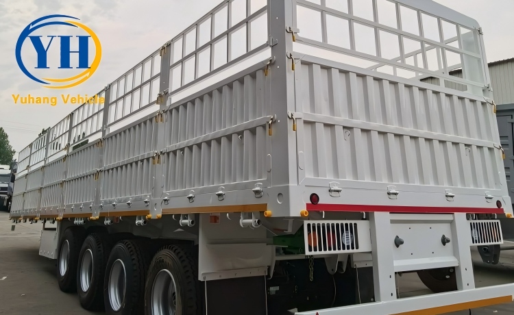 Yh 4 axle 80 ton fence cargo semi trailer 4 100184