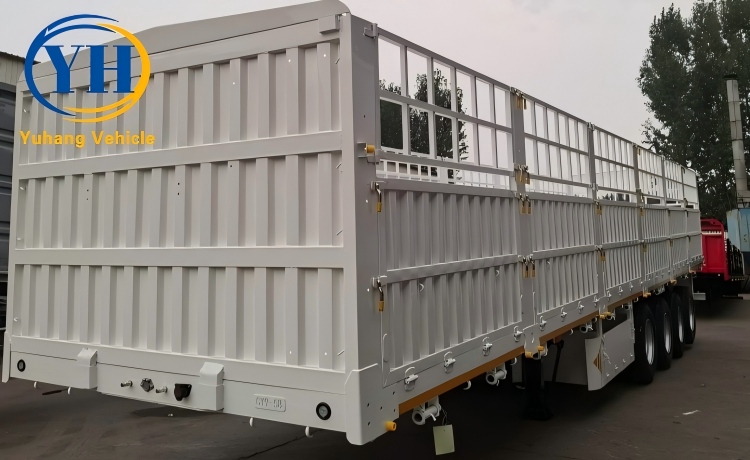 Yh 4 axle 80 ton fence cargo semi trailer 5 100185