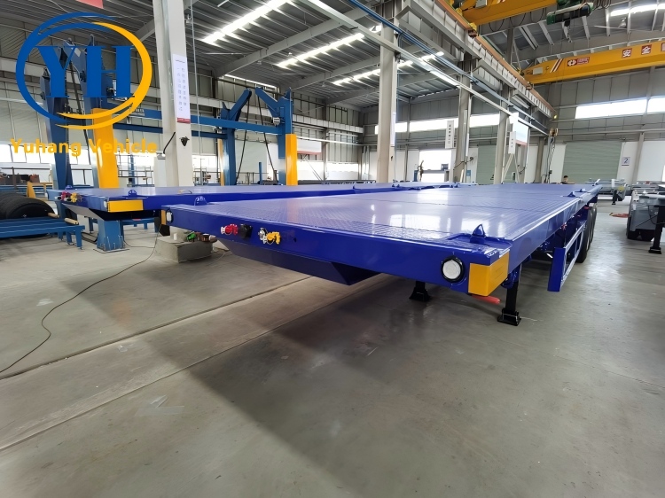 Yh 40 foot 3 axle flatbed container semi trailer 1 100033
