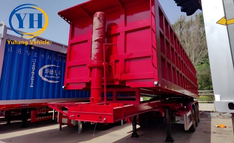 Yh tri axle 35 cubic dump trailer 2 100219