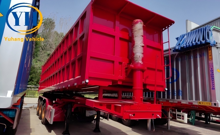 Yh tri axle 35 cubic dump trailer 3 100220